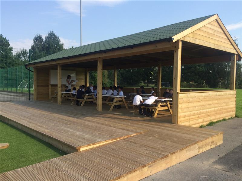 Gable-End Outdoor Classroom Options